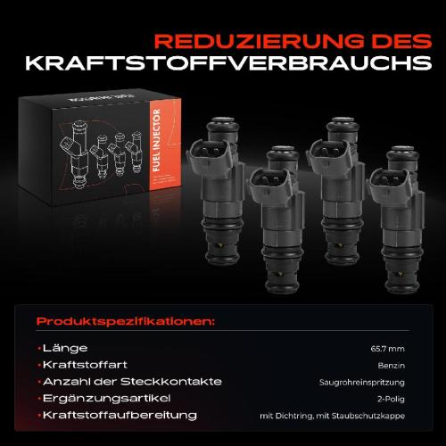 Frankberg 4x Einspritzventil Einspritzdüse für VW Passat 3B Phaeton 4.0L 6.0L 2002-2004 Bild Frankberg 4x Einspritzventil Einspritzdüse für VW Passat 3B Phaeton 4.0L 6.0L 2002-2004