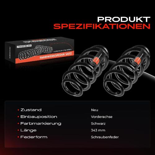 Frankberg 2x Fahrwerksfeder Vorderachse für Audi A6 4B2 C5 A6 Avant 4B5 2.5L 1997-2005 Bild Frankberg 2x Fahrwerksfeder Vorderachse für Audi A6 4B2 C5 A6 Avant 4B5 2.5L 1997-2005