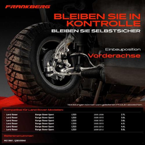 2x Spurstangenkopf Vorderachse für Land Rover Range Sport 2.7L 3.0L 3.6L 4.2L 4.4L 5.0L 2005-2013 Bild 2x Spurstangenkopf Vorderachse für Land Rover Range Sport 2.7L 3.0L 3.6L 4.2L 4.4L 5.0L 2005-2013