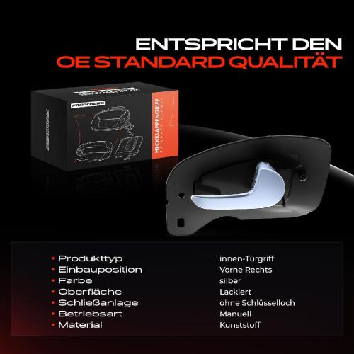 1x Türgriff Vorne Rechts innen für Opel Combo Kasten/Großraumlimousine Tour Corsa C Kasten/Schrägheck Meriva Bild 1x Türgriff Vorne Rechts innen für Opel Combo Kasten/Großraumlimousine Tour Corsa C Kasten/Schrägheck Meriva