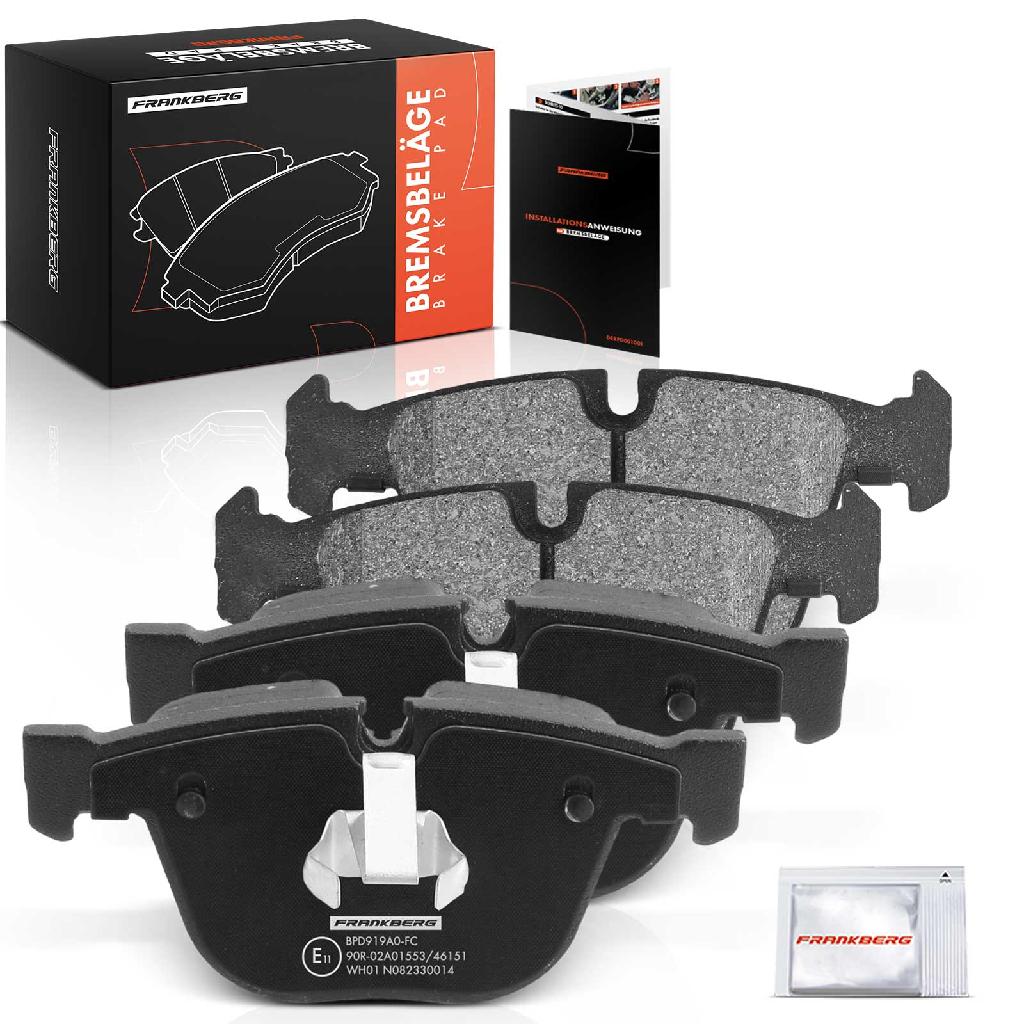 4x Bremsbeläge Hinterachse für BMW E82 E90 E93 E92 E60 E61 E63 E64 E65 E66 E67 E70 F15 1991-2019