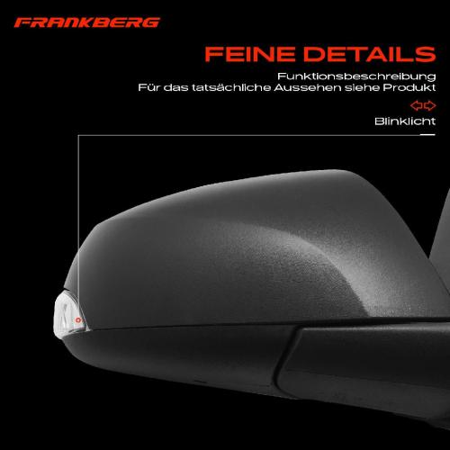 Frankberg 1x Außenspiegel Rechts für Renault Megane III Coupe DZ0/1 KZ0/1 B3 BZ0/1 Bj ab 2008 Bild Frankberg 1x Außenspiegel Rechts für Renault Megane III Coupe DZ0/1 KZ0/1 B3 BZ0/1 Bj ab 2008