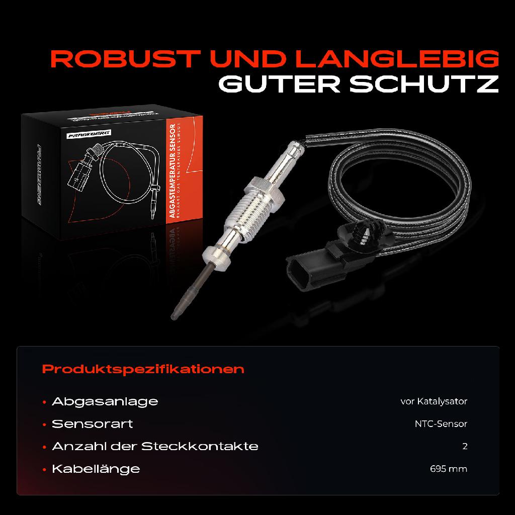 1x Abgastemperatursensor für Renault Trafic III Bus Opel Vivaro B Fiat Talento