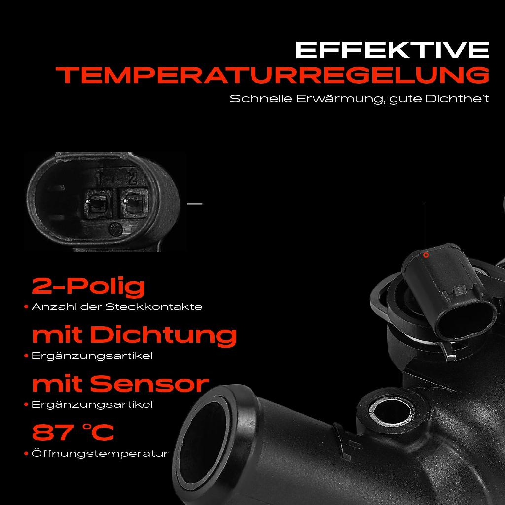 1x Thermostat Kühlmittel für Mercedes-Benz A-Klasse W168 A 170 CDi Vaneo 414 1.7L