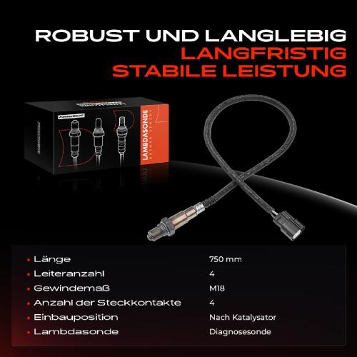 Frankberg 1x Lambdasonde Diagnosesonde Nach Katalysator für Ford Ecosport Fiesta VI Tourneo Courier Bild Frankberg 1x Lambdasonde Diagnosesonde Nach Katalysator für Ford Ecosport Fiesta VI Tourneo Courier