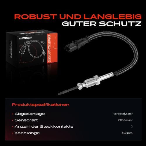 1x Abgastemperatursensor für Chevrolet Opel Astra J Corsa D Meriva B 1.3L Bild 1x Abgastemperatursensor für Chevrolet Opel Astra J Corsa D Meriva B 1.3L