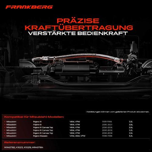 2x Seilzug Feststellbremse Hinterachse beidseitig für Mitsubishi Pajero III V2W V6W V7W 2.5L Bild 2x Seilzug Feststellbremse Hinterachse beidseitig für Mitsubishi Pajero III V2W V6W V7W 2.5L