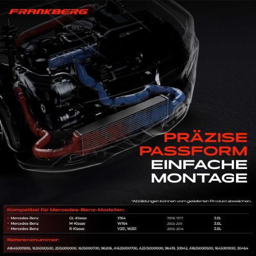 1x Ladeluftkühler Turbokühler für Mercedes-Benz GL M R X164 W164 251 2005-2014 3.0L Bild 1x Ladeluftkühler Turbokühler für Mercedes-Benz GL M R X164 W164 251 2005-2014 3.0L