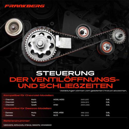 1x Zahnriemensatz Zahnriemen für Chevrolet Matiz M200 Spark Daewoo Tico Matiz 0.8L Bild 1x Zahnriemensatz Zahnriemen für Chevrolet Matiz M200 Spark Daewoo Tico Matiz 0.8L