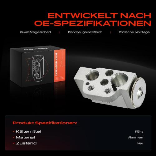 1x Expansionsventil Klimaanlage für Audi A4 8K A5 8T 8F Q5 8RB 2.0L 3.0L 2007-2017 Bild 1x Expansionsventil Klimaanlage für Audi A4 8K A5 8T 8F Q5 8RB 2.0L 3.0L 2007-2017