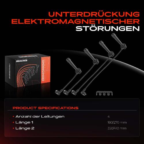 Frankberg 4x Zündleitungssatz Zündkabel für KIA Rio DC Shuma FB Carens 2 FJ 1.6L 1.5L 2000-2005 Bild Frankberg 4x Zündleitungssatz Zündkabel für KIA Rio DC Shuma FB Carens 2 FJ 1.6L 1.5L 2000-2005