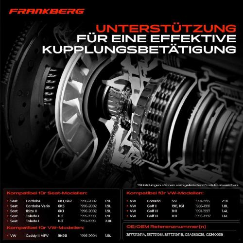 1x Kupplungsnehmerzylinder für VW Golf 1H Polo 6V Passat 35I Caddy Seat Ibiza 6K Bild 1x Kupplungsnehmerzylinder für VW Golf 1H Polo 6V Passat 35I Caddy Seat Ibiza 6K