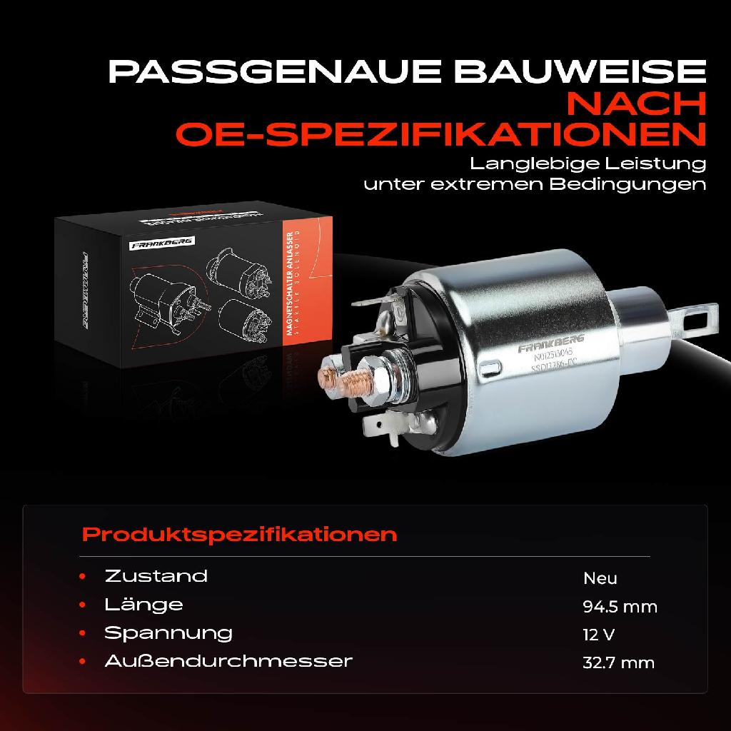 1x Magnetschalter Starter für Audi 80 100 Avant Coupe 1.4L-2.0L