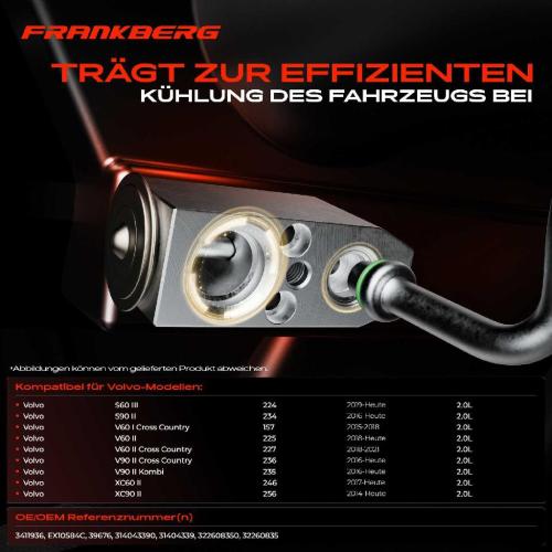 1x Expansionsventil Klimaanlage für Volvo S60 224 S90 234 V60 225 V90 235 XC60 XC90 Bild 1x Expansionsventil Klimaanlage für Volvo S60 224 S90 234 V60 225 V90 235 XC60 XC90