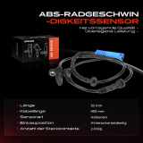 2x ABS Sensor Hinterachse beidseitig für BMW 5er Touring E39 2.0L 2.2L 2.5L 2.8L 2.9L 3.0L 4.4L 1997-2004