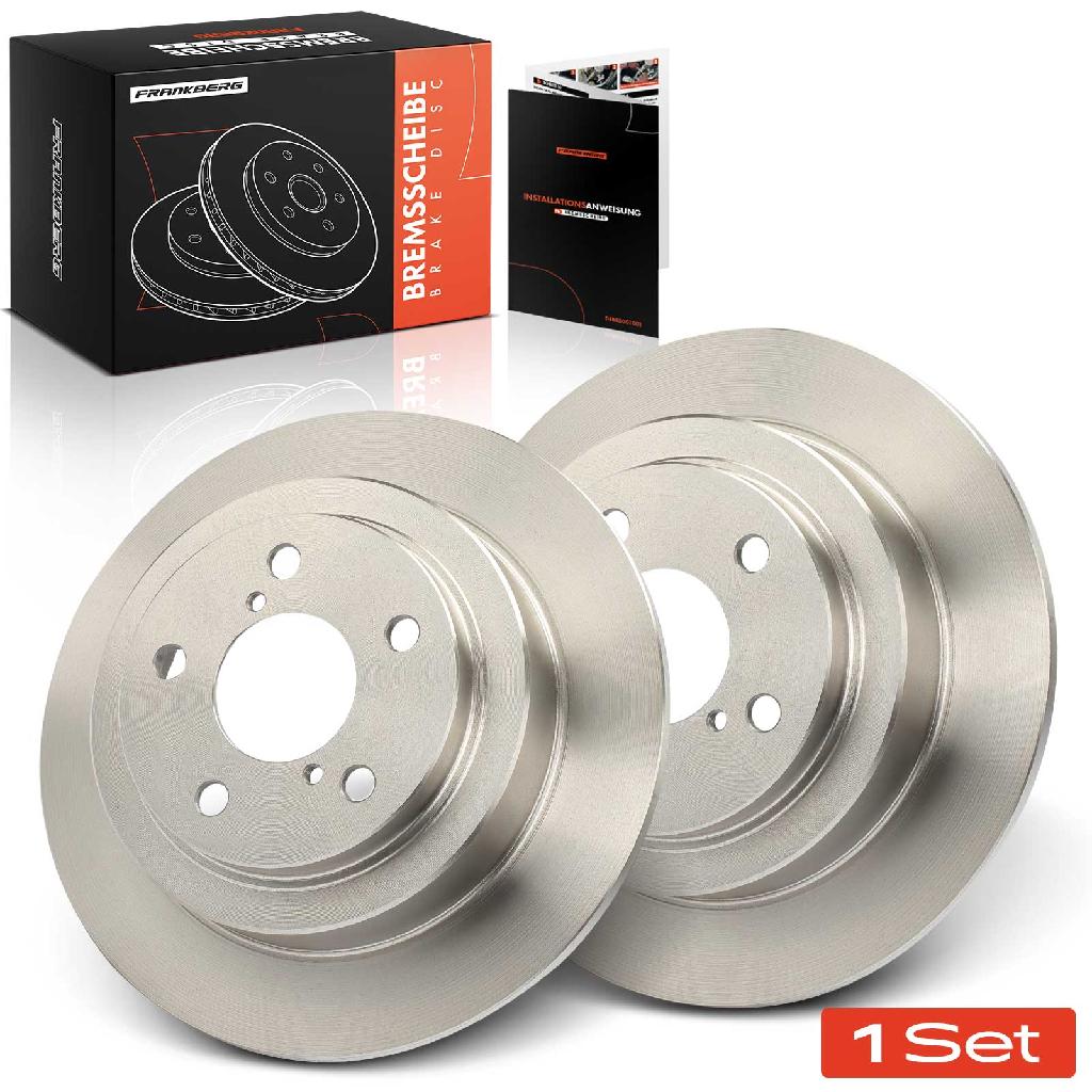 Frankberg 2x Bremsscheiben Hinterachse für Subaru Forester Impreza Coupe Station Wagon Stufenheck Legacy II