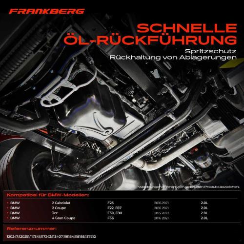 Frankberg 1x Ölwanne Motorölwanne für BMW 3er F30 F80 4 Gran Coupe F36 2015-2021 Bild Frankberg 1x Ölwanne Motorölwanne für BMW 3er F30 F80 4 Gran Coupe F36 2015-2021