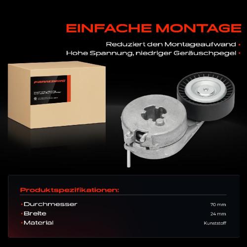 1x Spannrolle Riemenspanner für VW Transporter V VI Amarok Audi A4 A5 Q5 Seat Exeo Bild 1x Spannrolle Riemenspanner für VW Transporter V VI Amarok Audi A4 A5 Q5 Seat Exeo