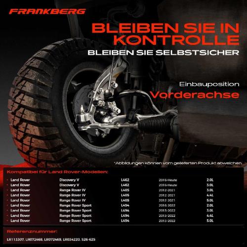 1x Querlenker Vorderachse für Land Rover Discovery V Range IV Sport 2.0L 3.0L 4.4L 5.0L Bj ab 2012 Bild 1x Querlenker Vorderachse für Land Rover Discovery V Range IV Sport 2.0L 3.0L 4.4L 5.0L Bj ab 2012