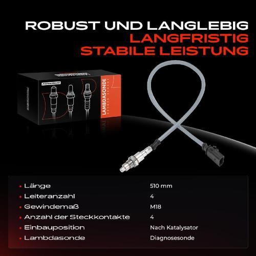 1x Lambdasonde Diagnosesonde Nach Katalysator für Audi A4 8K Audi A6 Porsche Macan 1.8L 2.0L Bild 1x Lambdasonde Diagnosesonde Nach Katalysator für Audi A4 8K Audi A6 Porsche Macan 1.8L 2.0L