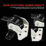 2x Motorlager Vorne Rechts für Mitsubishi Outlander II Lancer VIII Citroën C-Crosser