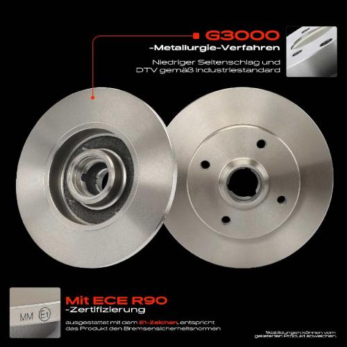 2x Bremsscheiben Hinterachse für VW Corrado Golf Van III Cabriolet IV Jetta Passat Variant Polo Classic Bild 2x Bremsscheiben Hinterachse für VW Corrado Golf Van III Cabriolet IV Jetta Passat Variant Polo Classic