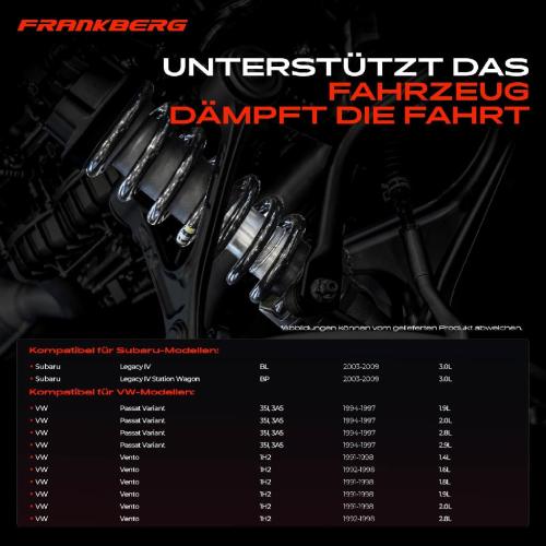 Frankberg 2x Fahrwerksfeder Vorderachse für VW Passat 35I 3A5 Vento 1H2 Subaru Legacy BL BP 1991-2009 Bild Frankberg 2x Fahrwerksfeder Vorderachse für VW Passat 35I 3A5 Vento 1H2 Subaru Legacy BL BP 1991-2009