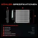 1x Kühler Wasserkühler Motorkühler für BMW 3er E36 Touring Z3 Roadster 316-328