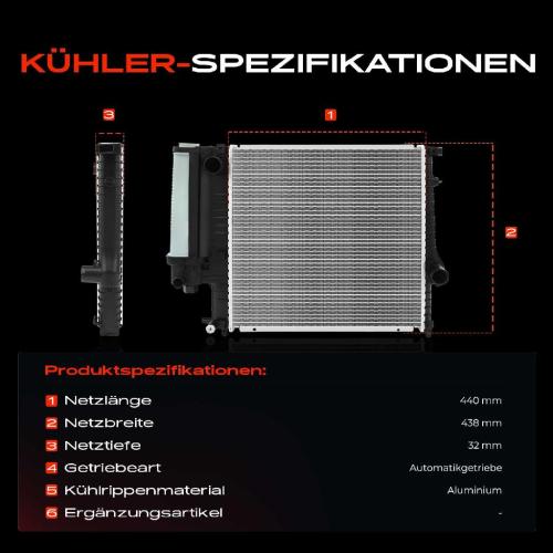 1x Kühler Wasserkühler Motorkühler für BMW 3er E36 Touring Z3 Roadster 316-328 Bild 1x Kühler Wasserkühler Motorkühler für BMW 3er E36 Touring Z3 Roadster 316-328