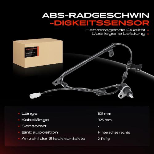 Frankberg 1x ABS Sensor Hinterachse rechts für Subaru Impreza Station Wagon Stufenheck 1.5L 2.0L 2.5L 2000-2009 Bild Frankberg 1x ABS Sensor Hinterachse rechts für Subaru Impreza Station Wagon Stufenheck 1.5L 2.0L 2.5L 2000-2009