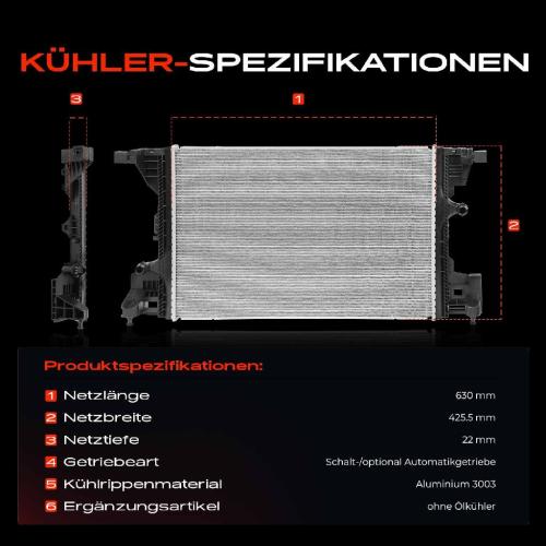 1x Kühler Wasserkühler Motorkühler für Mercedes A W177 B W247 CLA GLA GLB Bild 1x Kühler Wasserkühler Motorkühler für Mercedes A W177 B W247 CLA GLA GLB