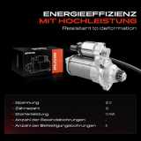 1x Anlasser Starter für VW Golf VI Cabriolet Polo Passat Van Tiguan Transporter Kasten Pritsche/Fahrgestell