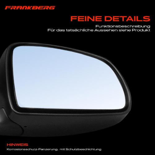 Frankberg 1x Außenspiegel Rechts für Opel Meriva X03 1.2L 1.4L 1.6L 1.7L 1.8L 2003-2010 Bild Frankberg 1x Außenspiegel Rechts für Opel Meriva X03 1.2L 1.4L 1.6L 1.7L 1.8L 2003-2010
