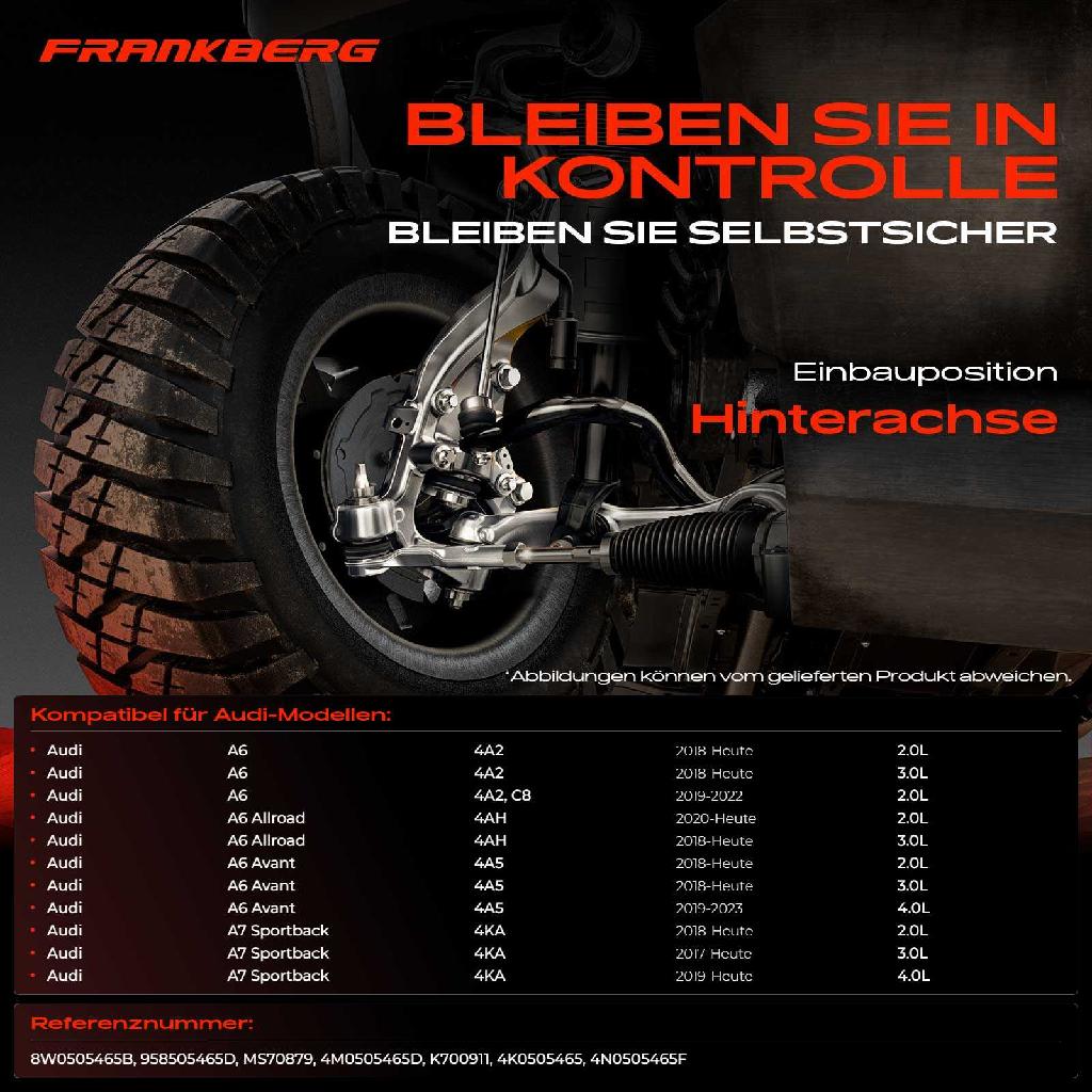 2x Koppelstange Hinterachse für Audi A6 4A2 4A2 C8 A6 Allroad 4AH A6 Avant 4A5 A7 Sportback 4KA