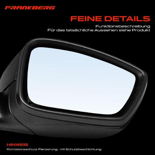 Frankberg 1x Außenspiegel Rechts für Seat Toledo IV KG3 Skoda Rapid NH3 NK3 NK6 NH1 2012-2015 Bild Frankberg 1x Außenspiegel Rechts für Seat Toledo IV KG3 Skoda Rapid NH3 NK3 NK6 NH1 2012-2015