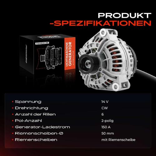 1x Lichtmaschine Generator für Mercedes-Benz C208 C209 W210 W211 S210 S211 Bild 1x Lichtmaschine Generator für Mercedes-Benz C208 C209 W210 W211 S210 S211