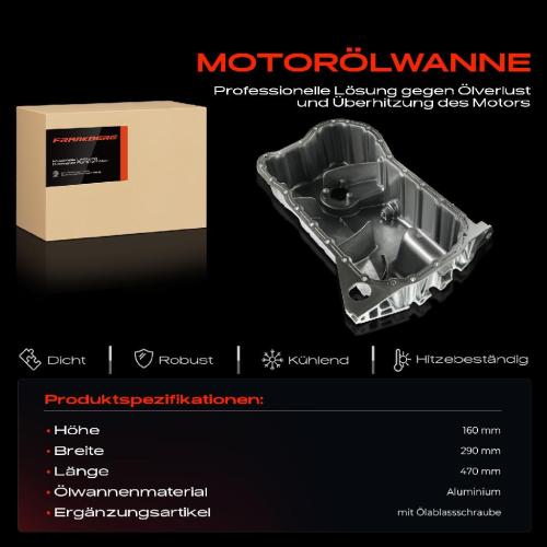 Frankberg 1x Ölwanne Motorölwanne für VW Golf IV Bora 1J Sharan Seat Leon Alhambra Bild Frankberg 1x Ölwanne Motorölwanne für VW Golf IV Bora 1J Sharan Seat Leon Alhambra