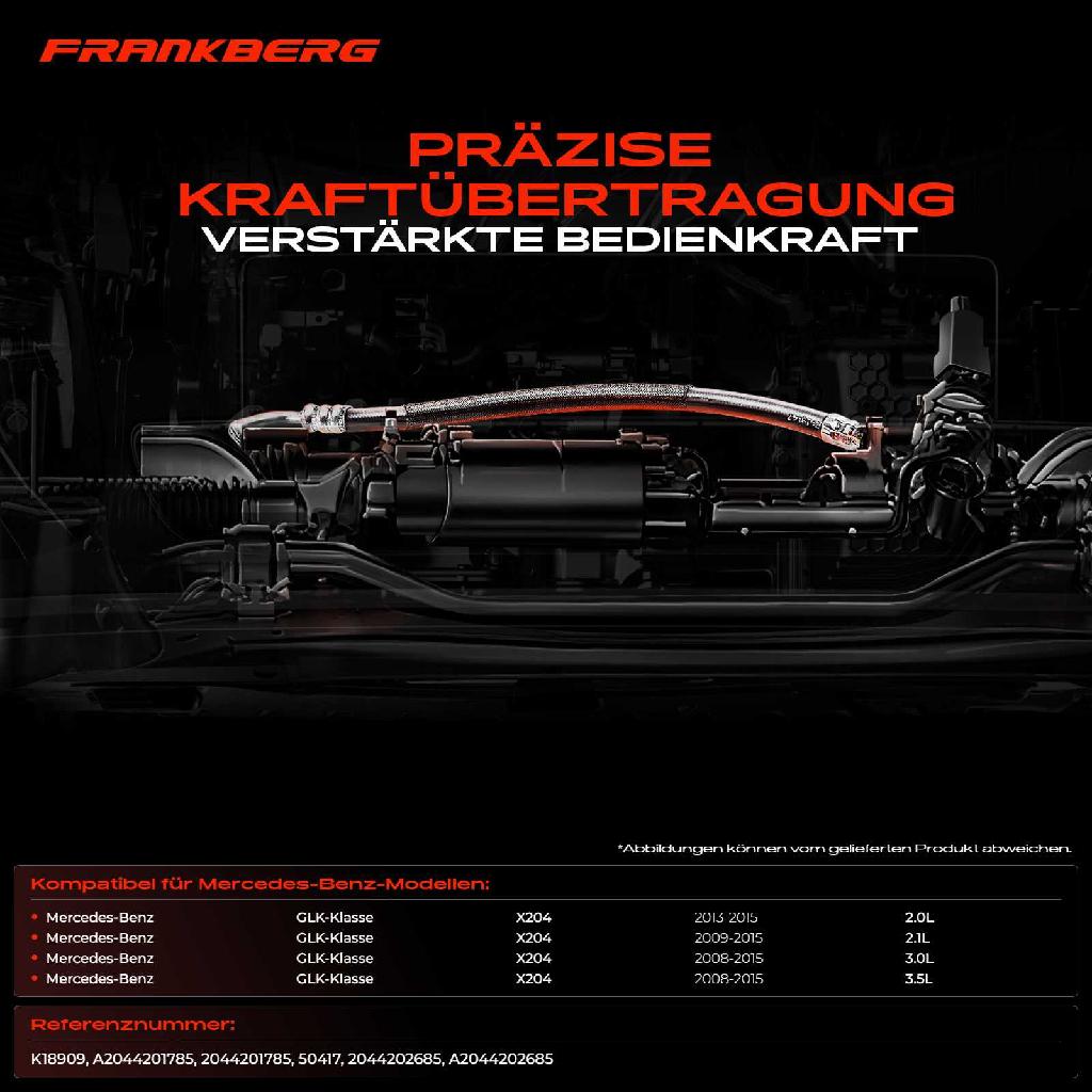 1x Seilzug Feststellbremse Hinterachse beidseitig für Mercedes-Benz GLK-Klasse X204 2008-2015