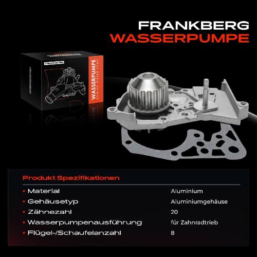 Frankberg 1x Wasserpumpe K hlwasserpumpe f r Dacia Dokker Duster Lodgy Renault Clio II III Bild Frankberg 1x Wasserpumpe K hlwasserpumpe f r Dacia Dokker Duster Lodgy Renault Clio II III