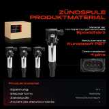 4x Zündmodul Zündspule für Cadillac CTS SRX STS Opel Signum Vectra C Caravan CC Saab 9-3 Cabriolet Kombi