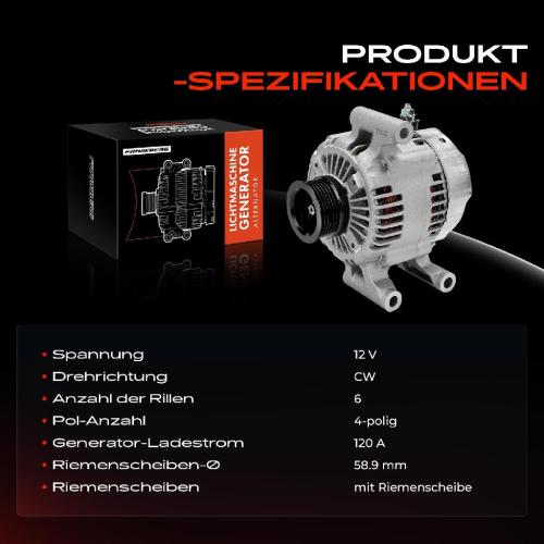 1x Lichtmaschine Generator für Jaguar S-Type X200 XJ X350 X358 3.0L 1999-2009 Bild 1x Lichtmaschine Generator für Jaguar S-Type X200 XJ X350 X358 3.0L 1999-2009