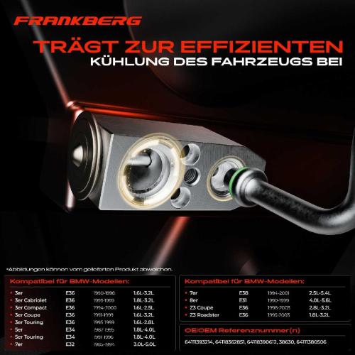 1x Expansionsventil Klimaanlage für BMW 3er E36 5er E34 7er E32 E38 8er E31 Z3 E36 Bild 1x Expansionsventil Klimaanlage für BMW 3er E36 5er E34 7er E32 E38 8er E31 Z3 E36