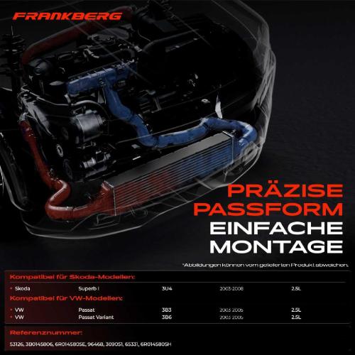 1x Ladeluftkühler Turbokühler für VW Passat Variant 3B Skoda Superb I 3U 2.5L Bild 1x Ladeluftkühler Turbokühler für VW Passat Variant 3B Skoda Superb I 3U 2.5L
