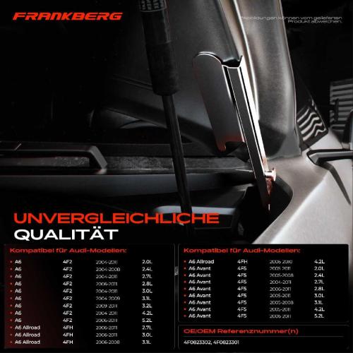 2x Scharnier Motorhaube Vorne für Audi A6 4F2 Allroad 4FH Avant 4F5 Bild 2x Scharnier Motorhaube Vorne für Audi A6 4F2 Allroad 4FH Avant 4F5