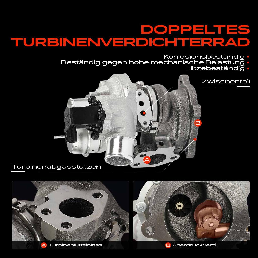 1x Abgasturbolader für Toyota Auris E18 Auris Kombi C-HR X1 1.2L Bj ab 2015