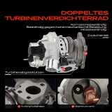 1x Abgasturbolader für Toyota Auris E18 Auris Kombi C-HR X1 1.2L Bj ab 2015