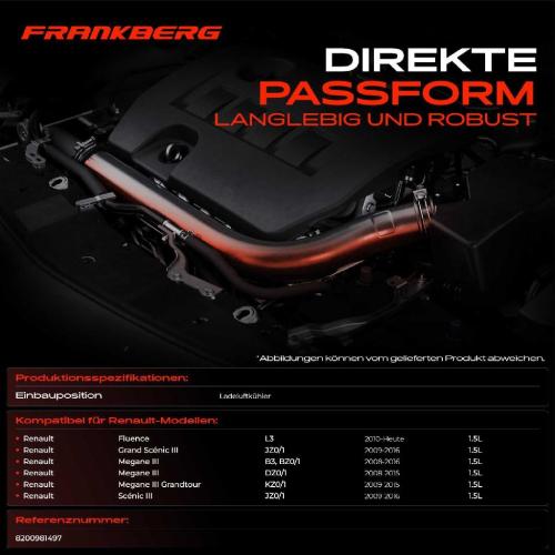 1x Kühlerschlauch Turboschlauch für Renault Fluence Grand Scénic III Megane III Coupe III Grandtour Bild 1x Kühlerschlauch Turboschlauch für Renault Fluence Grand Scénic III Megane III Coupe III Grandtour