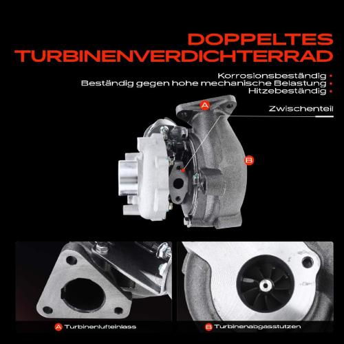 Frankberg 1x Abgasturbolader für VW Golf III Cabriolet Variant Passat Vento Seat Cordoba Vario Ibiza II Toledo I Bild Frankberg 1x Abgasturbolader für VW Golf III Cabriolet Variant Passat Vento Seat Cordoba Vario Ibiza II Toledo I