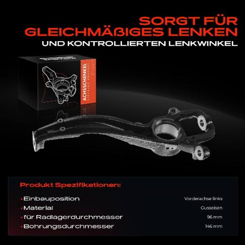 1x Achsschenkel Radaufhängung Vorderachse Links für VW Touareg 7P5 7P6 3.0L 3.6L 4.2L 2010-2018 Bild 1x Achsschenkel Radaufhängung Vorderachse Links für VW Touareg 7P5 7P6 3.0L 3.6L 4.2L 2010-2018
