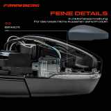 1x Außenspiegel Links für VW Polo 6C1 6R1 602 604 612 614 Bj ab 2009